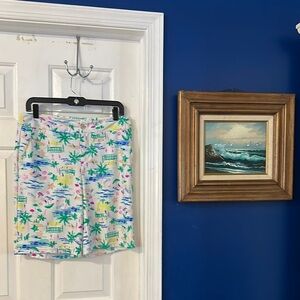 NWOT Women’s Aryeh Nylon & Spandex Bermuda Shorts Size Medium